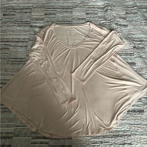 Lululemon Up for Down Time Long Sleeve color silk rose